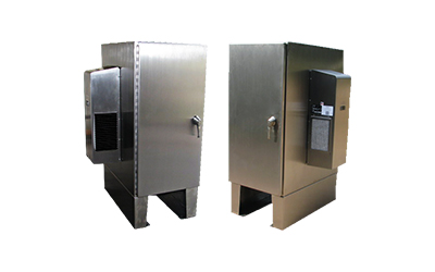 2 NEMA 4X Stainless steel enclosures with AC